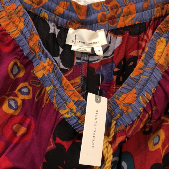 Anthro Tropical Print Beach Pants - Picture 7 of 7